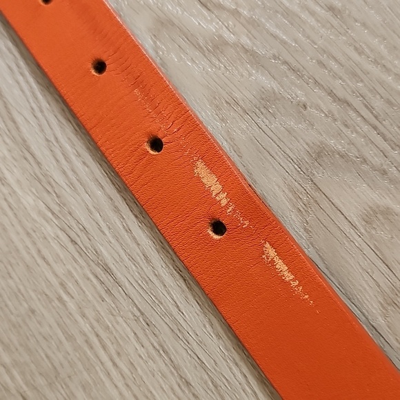 Garuglieri Italian Genuine Leather Belt With A Bamboo Belt Buckle, Size Large - Picture 9 of 11